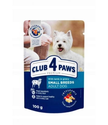 Club 4 Paws Adult Small Lamb 100g