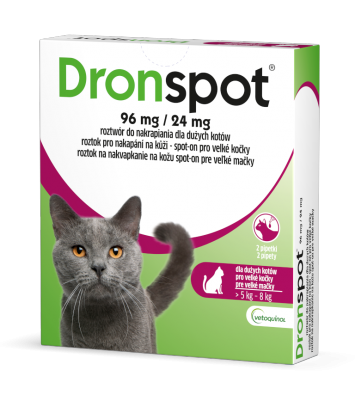 Dronspot 96mg (krople dla kotów od 5 do 8kg)