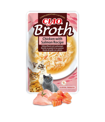 Inaba Ciao Broth Chicken with Salmon Recipe 40g