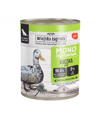 Wiejska Zagroda Mono Kaczka dla psa 800g