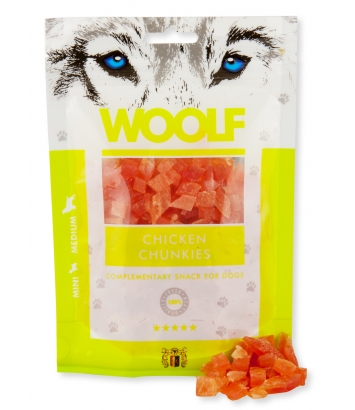 Woolf Chicken Chunkies 100g