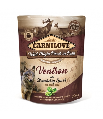 Carnilove Dog Venison & Strawberry 300g