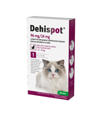 Dehispot 96mg krople dla kotów (od 5kg do 8kg)