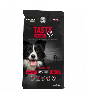 Tasty Dogs Life z wołowiną 15kg