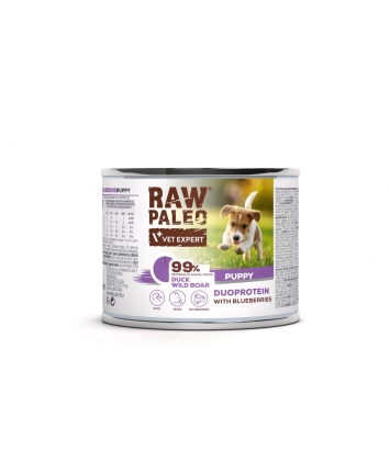Raw Paleo Puppy Duoprotein Duck & Wild Boar 200g