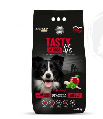 Tasty Dogs Life z wołowiną 12kg