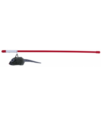 Wędka z myszką na gumce - 47 cm