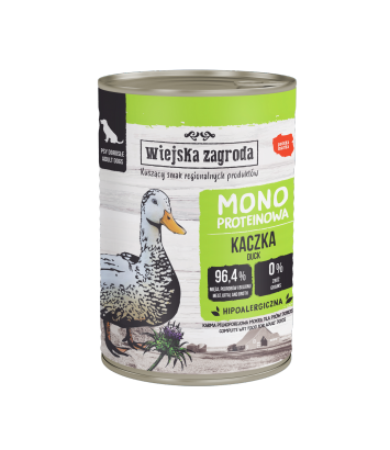 Wiejska Zagroda Mono Kaczka dla psa 400g
