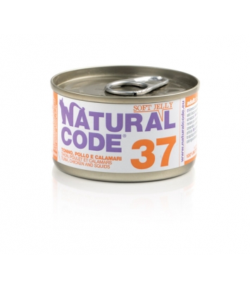 Natural Code Cat 37 Tuna, chicken and squids 85g