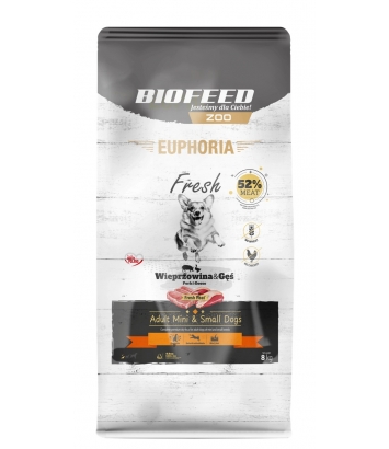 Euphoria Fresh Adult XS/S Wieprzowina i gęś 8kg