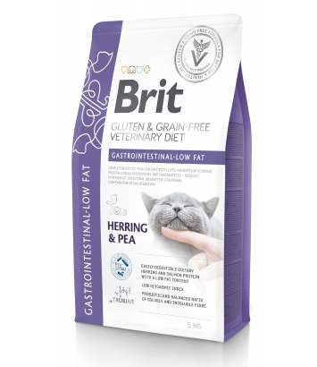 Brit Veterinary Diets Cat GF Gastrointestinal - Low Fat 5kg