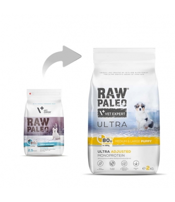 Raw Paleo Ultra Medium & Large Puppy Turkey 2kg