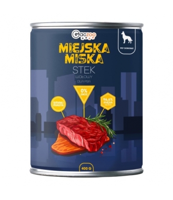 Gaczoo Miejska Miska dla psa Stek wołowy 400g