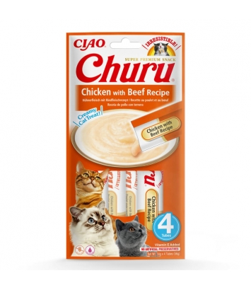Churu Cat Chicken wit Beef 4x14g