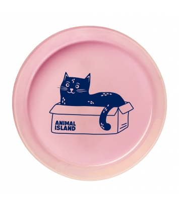 Animal Island różowy talerzyk dla kota 17cm