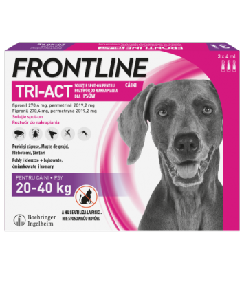 Frontline Krople TRI-ACT dla psów  (20-40kg)