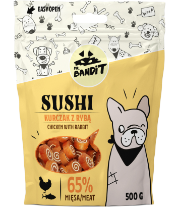 Mr. Bandit Sushi Kurczak z rybą 500g