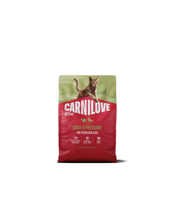 Carnilove Cat 2kg Active Adult Sterylised Duck, Pheasant