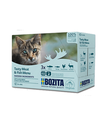 Bozita Saszetki z mięsem i rybą Multibox 12x85g