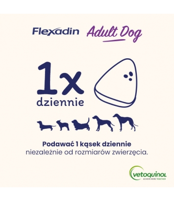 Flexadin Adult Dog 60 kęsów