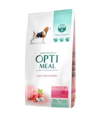 OptiMeal Dog Medium Indyk 12kg