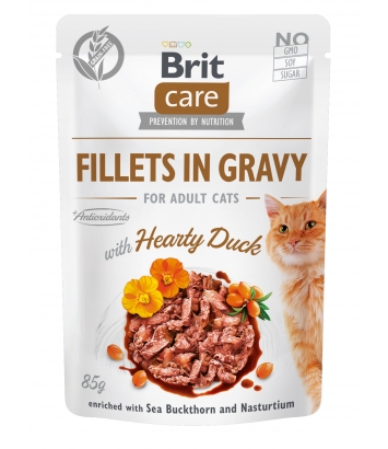 Brit Care Cat Fillets in Gravy Duck 85g