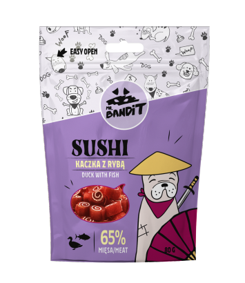 Mr. Bandit Sushi Kaczka z rybą 80g