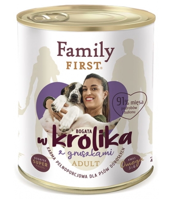 Family First Bogata w królika 800g