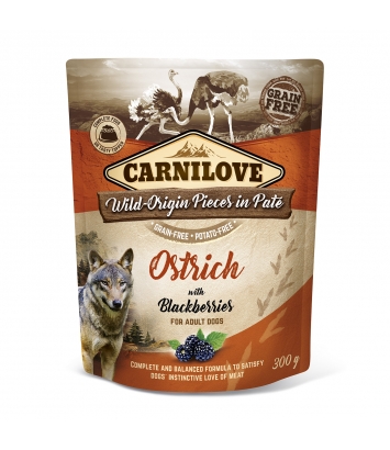 Carnilove Dog Ostrich & Black Berries 300g