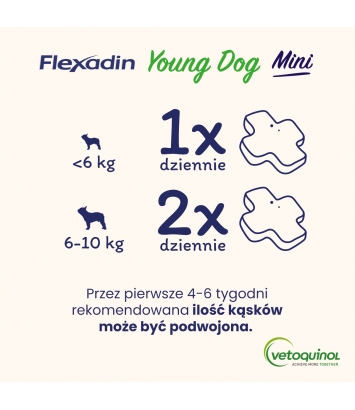 Flexadin Young Dog Mini 60 kęsów