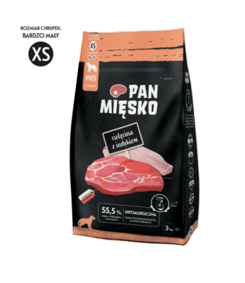 Pan Mięsko Cielęcina z indykiem XS 3kg