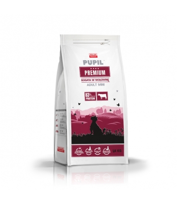 PUPIL Premium Adult Mini Bogata w wołowinę 1,6kg