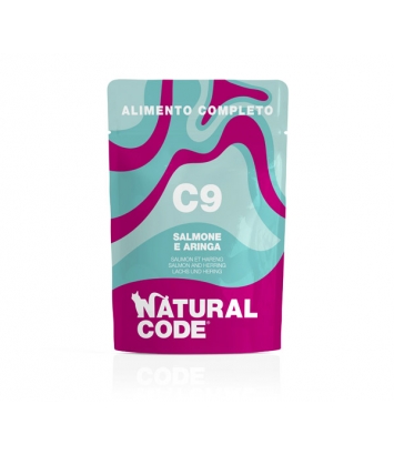 Natural Code Cat C9 Łosoś i śledź 70g