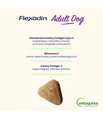 Flexadin Adult Dog 60 kęsów