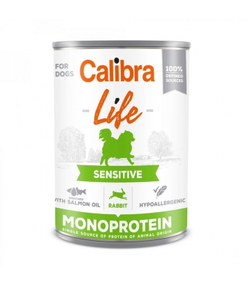 Calibra Dog Life Adult Sensitive Rabbit 400g
