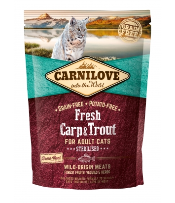 Carnilove Cat Sterilised Fresh Carp & Trout 400g