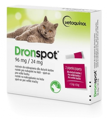 Dronspot 96mg - roztwór dla kotów od 5 do 8kg