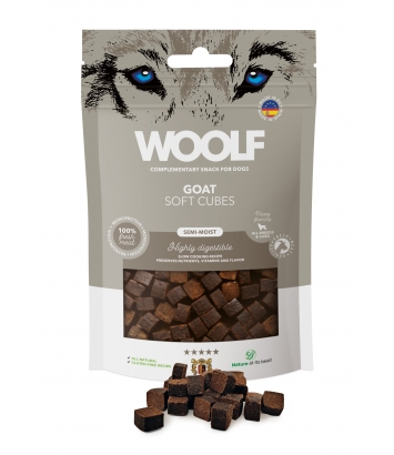 Woolf Soft Cubes Monoprotein Goat 100g