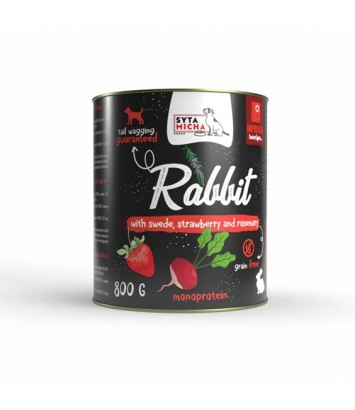 Syta Micha Królik z brukwią, truskawką i rozmarynem 800g