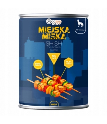 Gaczoo Miejska Miska dla psa Shish z kurczaka 400g