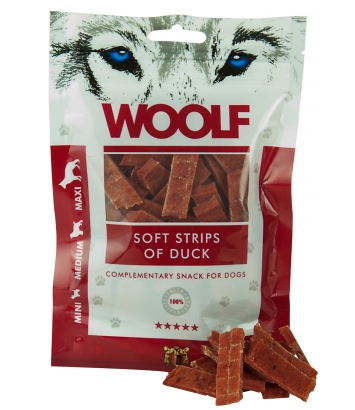 Woolf Soft Strips Of Duck 100g