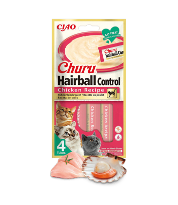 Churu Cat Hairball Chicken 4x14g