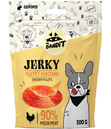 Mr. Bandit Jerky Filety z kurczaka 500g