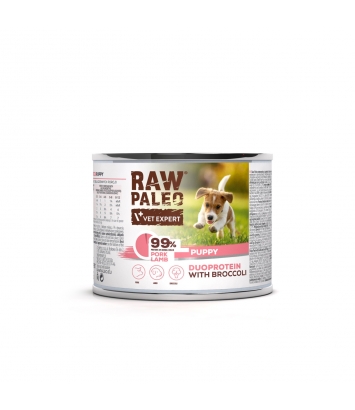 Raw Paleo Puppy Duoprotein Pork & Lamb 200g
