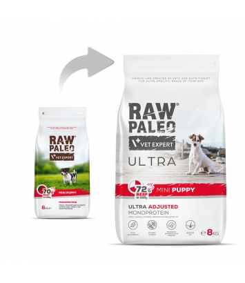 Raw Paleo Ultra Puppy Mini Beef 8kg