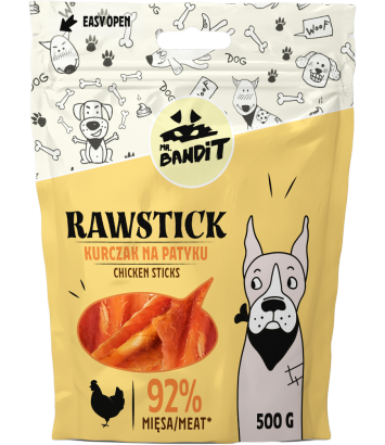 Mr. Bandit Rawstick Kurczak na patyku 500g