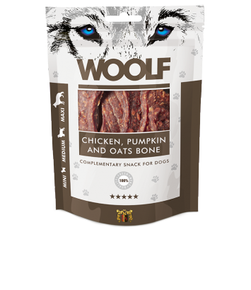 Woolf Chicken, Pumpkin and Oats Bones 100g