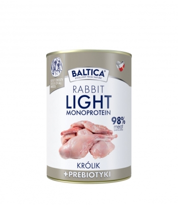 Baltica Mono Light Królik 400g