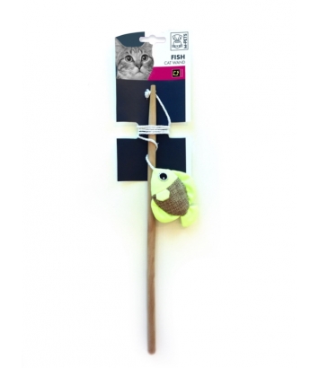 Zabawka dla kota fluoresc Fish Wand