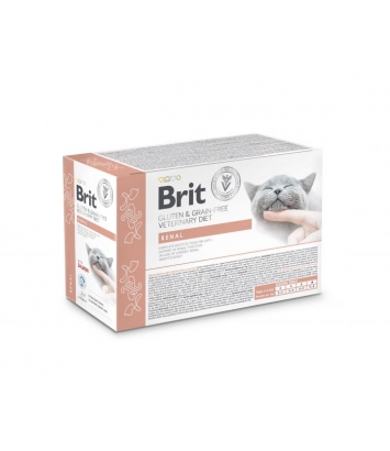 Brit Veterinary Diets Cat GF Renal 12x85g